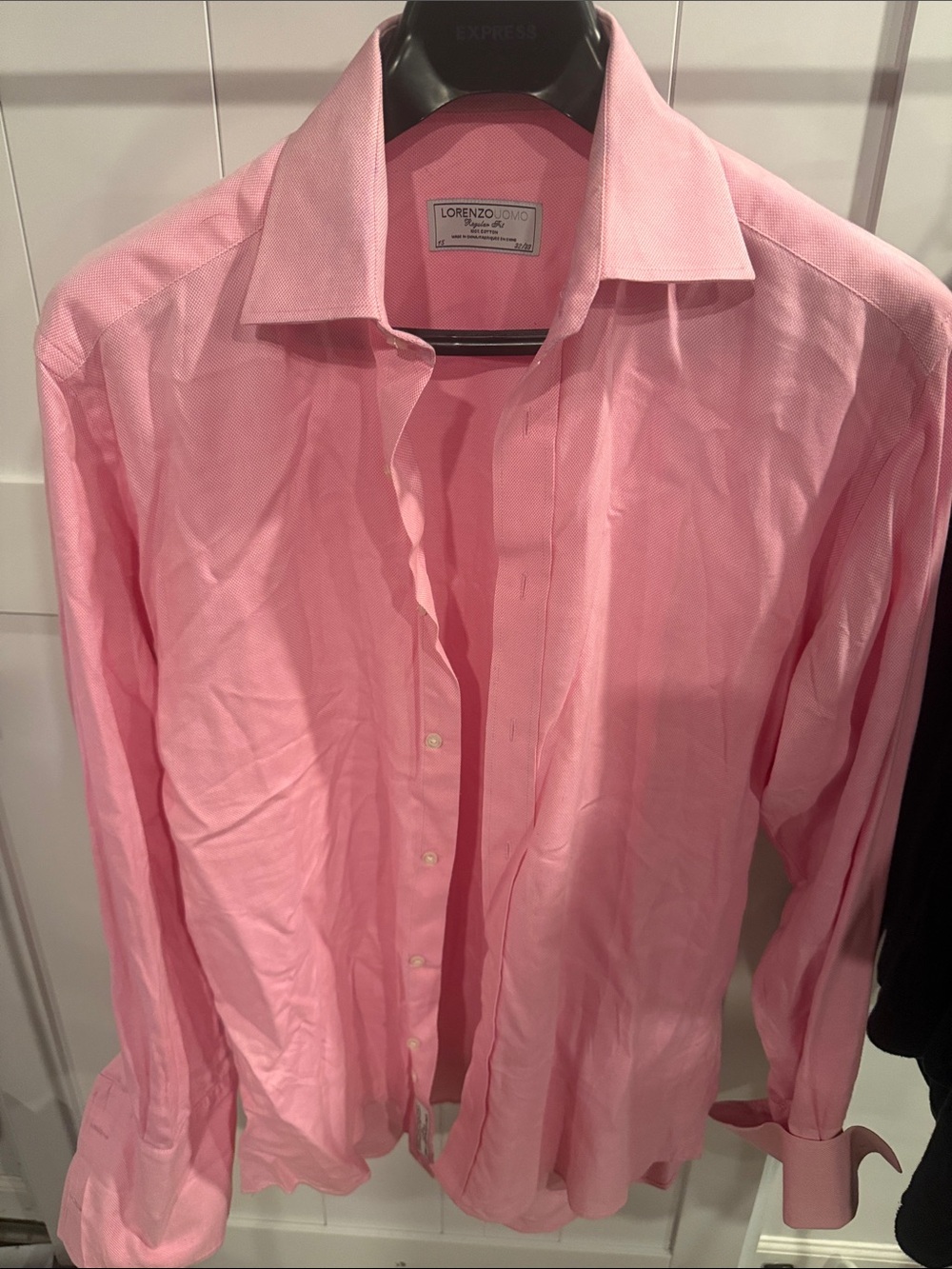 Lorenzo Uomo Soft Pink Long-Sleeve Dress Shirt